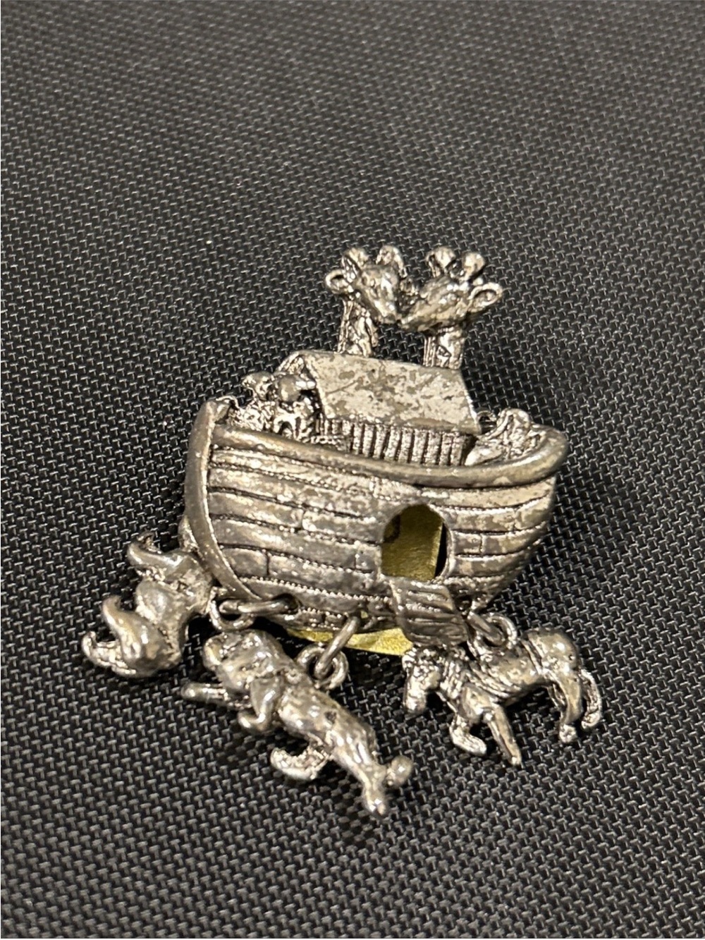 Silver Small Pets Ark Habitat Pin - Decorative Accessory